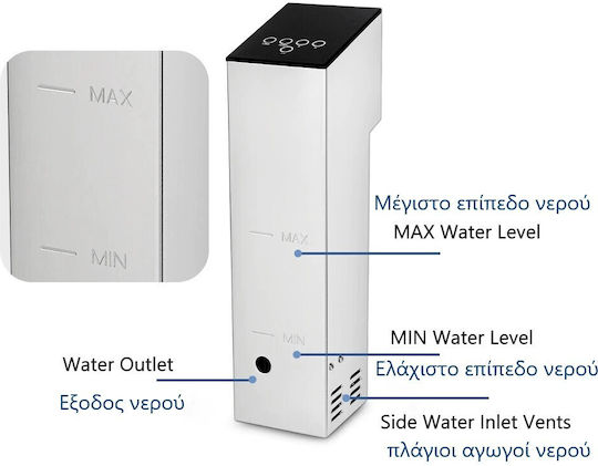 ICS FM SVC-100 Sous Vide Maschine Offener Typ 1.1kW 9x11.5x35.6cm