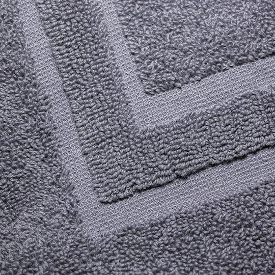 Lino Home Solid Hotel Bathroom Mat Gray 50x75cm