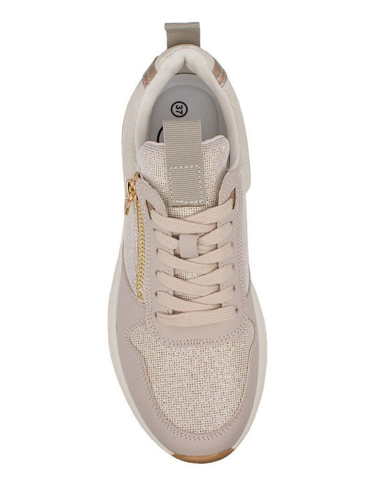 Γυναικεία Ανατομικά Sneakers Μπεζ