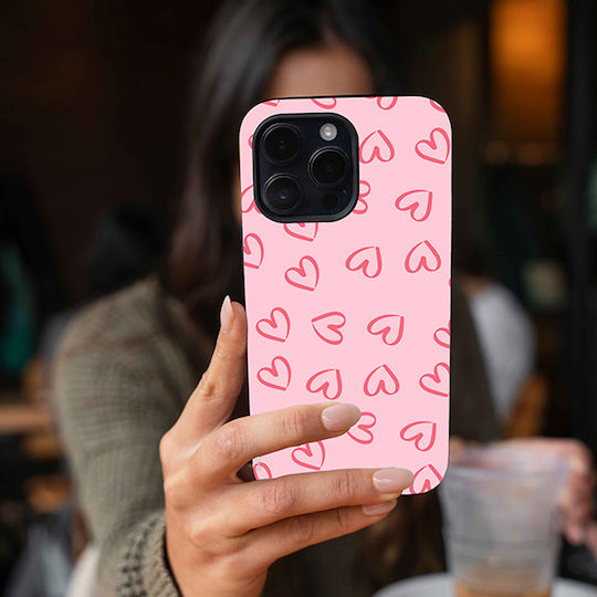 Sonique Heart Series Case for Oneplus 12r 5g Pink