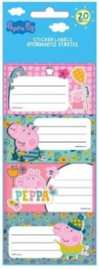 Diakakis Notebook Labels Peppa Pig 20pcs