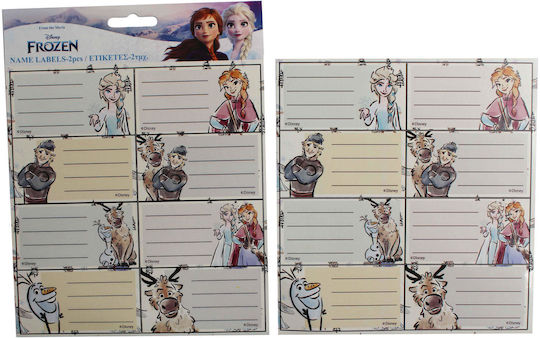 Gim Notebook Labels Frozen 2pcs