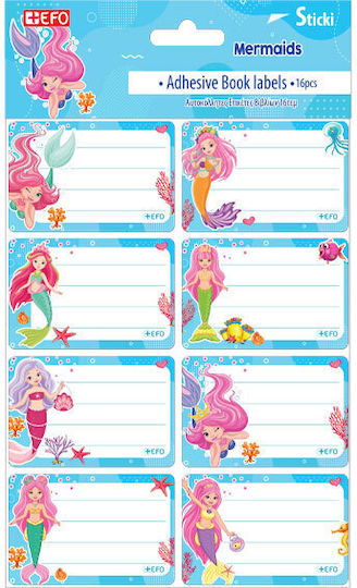+Efo Etichete Caiete Mermaids 16buc