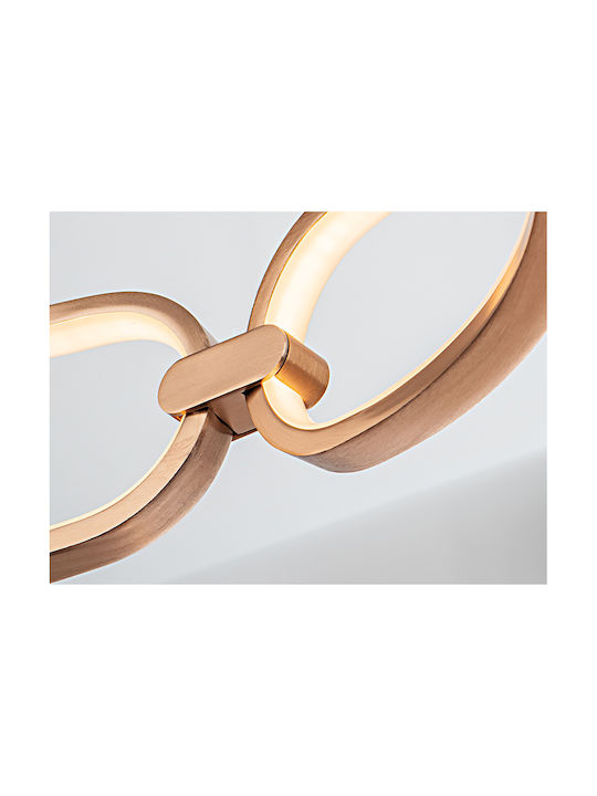 Colette Ceiling Mount Light Rose Gold with Integrated LED and Remote Control