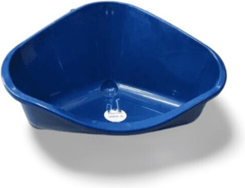 Flamingo Corner Tray 9063 Toilet for Guinea pig / Rabbit / Chinchilla / Hamster 49x34,6x26cm Μπλε