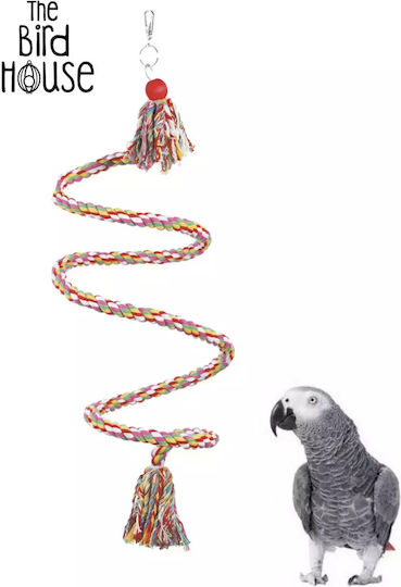 Happypet Spiral Perch Παιχνίδι Σχοινί για Κλουβί Πτηνών