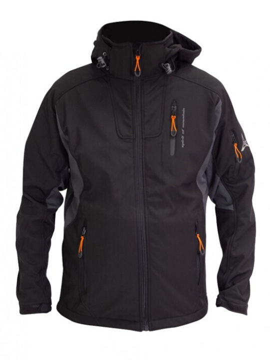 Apu K2 Αδιάβροχο Κυνηγετικό Μπουφάν Softshell Μαύρο