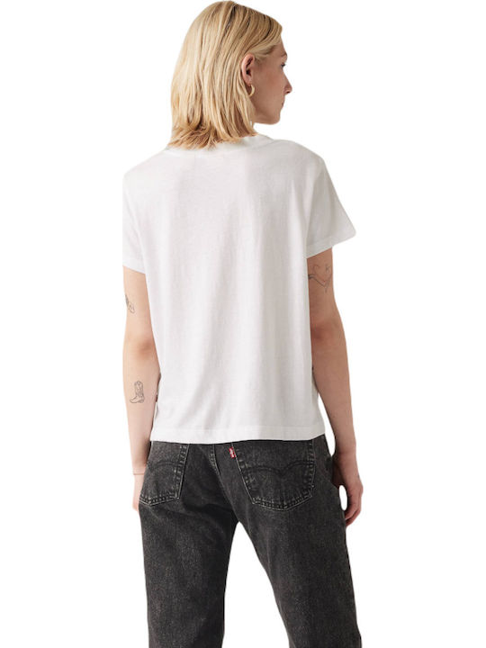 Boxy Γυναικείο T-shirt Λευκό