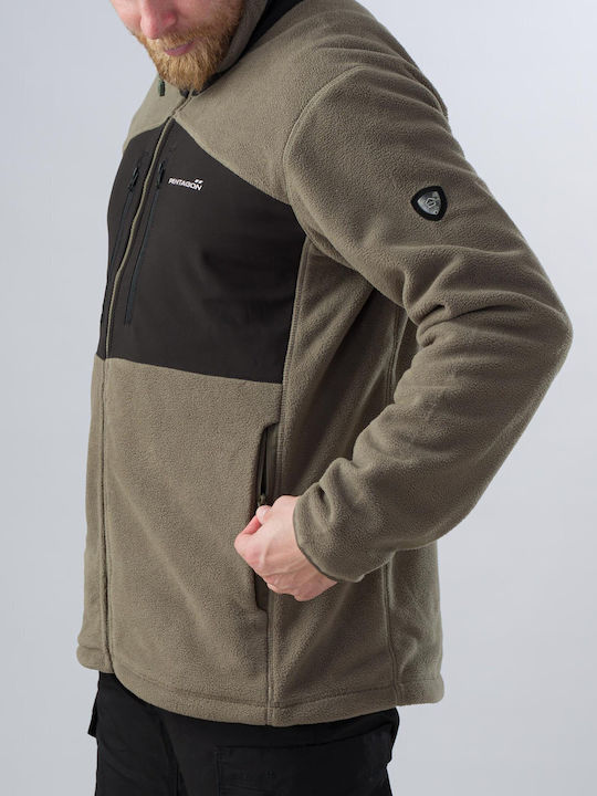 Pentagon Ajax Κυνηγετική Ζακέτα Fleece Μαύρο
