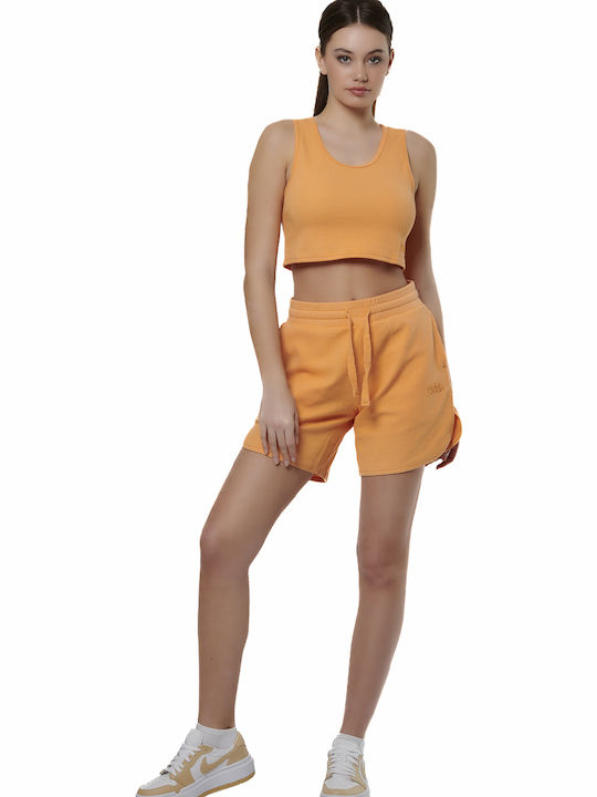 Women's Athletic Blouse Sleeveless Orange