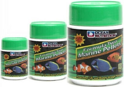 Ocean Nutrition Formula Two Medium Pellets Tropical Fish Food Flakes with Spirulina 100gr