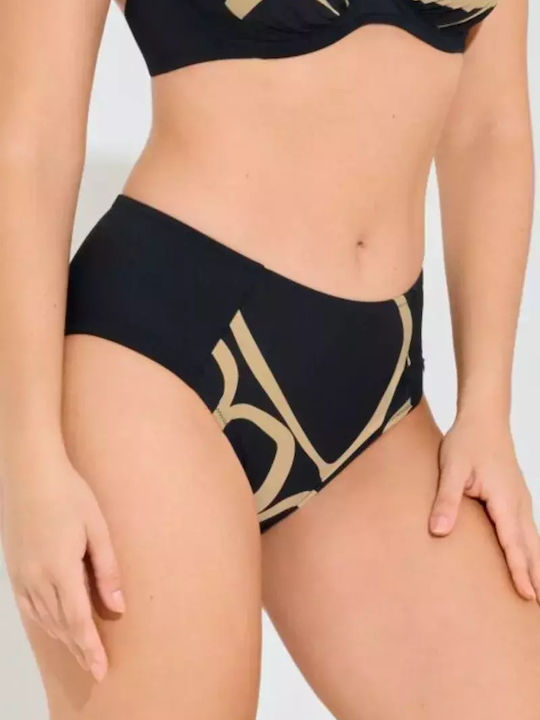 Bikini Slip Ψηλόμεσο Μαύρο