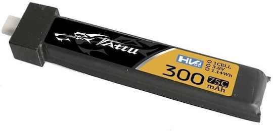 Tattu UAV Classic Μπαταρία Li-Po 3.8V 300mAh 75C 1S BT2.0 για Τηλεκατευθυνόμενο 5τμχ