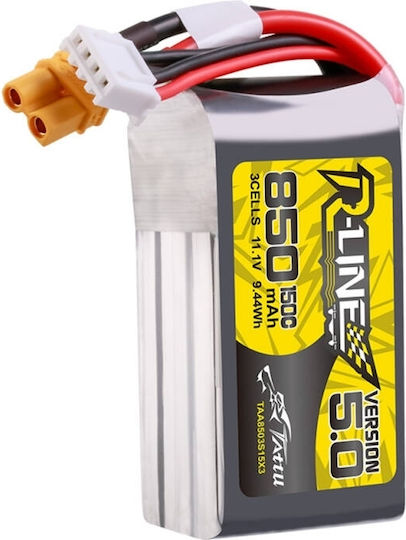 Tattu R-Line V5 Μπαταρία Li-Po 11.1V 850mAh 150C 3S XT30 για Drone
