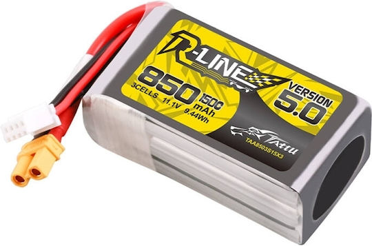 Tattu R-Line V5 Μπαταρία Li-Po 11.1V 850mAh 150C 3S XT30 για Drone