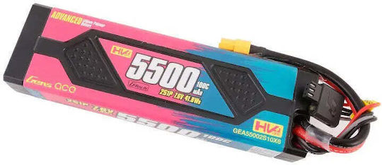 Gens Ace Авансирана Батерия Li-Po 7.6V 5500mAh 100C 2S XT60 за RC Превозно Средство