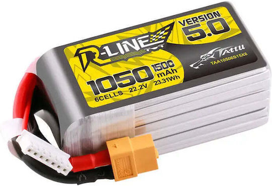 Tattu R-Line Μπαταρία Li-Po 15.2V 1300mAh 150C 4S XT60 για Drone 2τμχ
