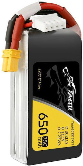 Tattu UAV Classic Li-Po Battery 11.1V 650mAh 75C 3S XT30 for Drone