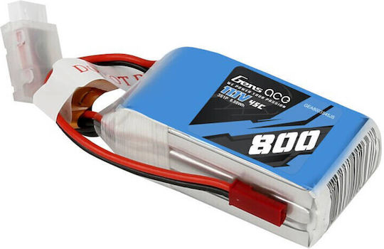 Gens Ace Ace Classic Батерия Li-Po 11.1V 800mAh 45C 3S за RC Превозно Средство 2 Бройки