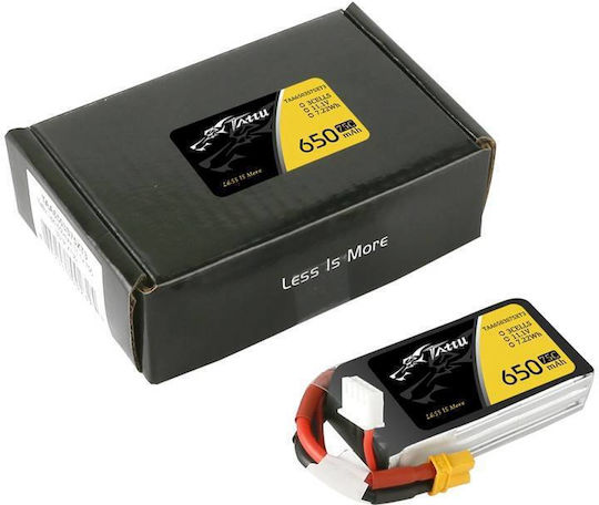 Tattu UAV Classic Li-Po Battery 11.1V 650mAh 75C 3S XT30 for Drone