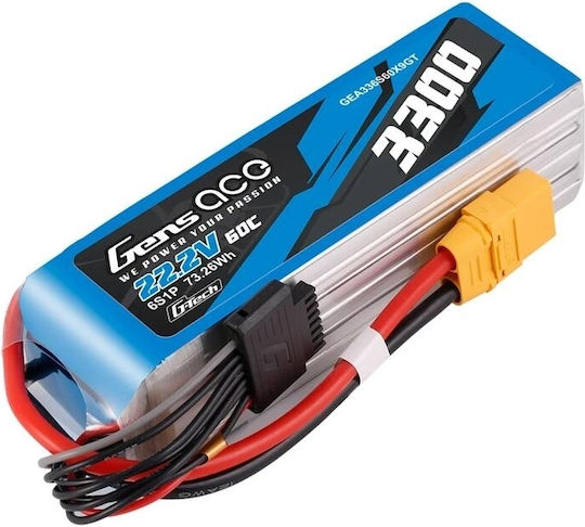 Gens Ace Gens Ace Classic Li-Po Battery 22.2V 3300mAh 60C 6S XT90 for RC Vehicle