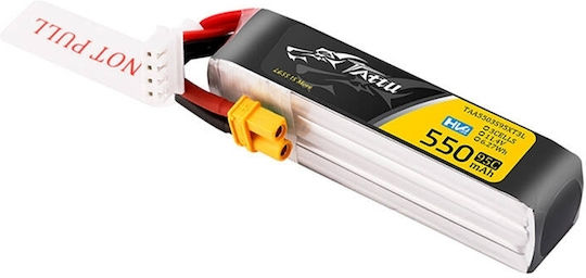 Tattu UAV Classic Li-Po Batterietyp 11.4V 550mAh 95C 3S XT30 für RC-Fahrzeug 2 Stück