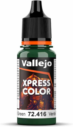 Acrylicos Vallejo Model Making Paint In Green Colour 18ml