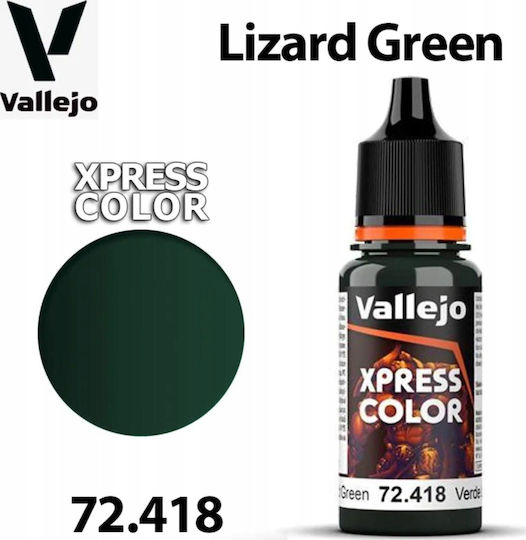 Acrylicos Vallejo Model Making Paint In Green Colour 18ml