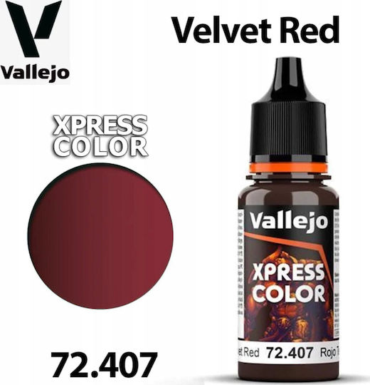 Acrylicos Vallejo Χρώμα Μοντελισμού σε Κόκκινο χρώμα 18ml