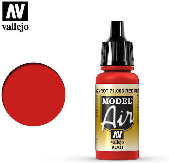 Acrylicos Vallejo Model Making Paint Red Rlm23 17ml