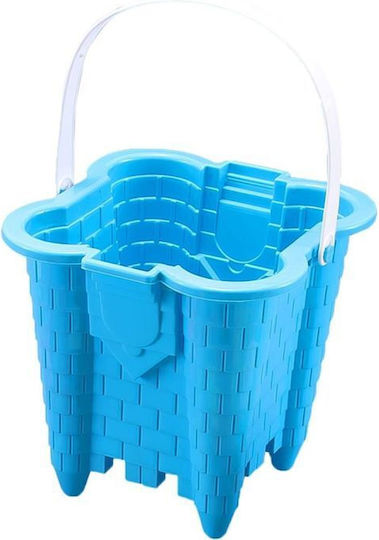443667 Beach Bucket Castle Set 9pcs 17x17x33cm 2colors Luna
