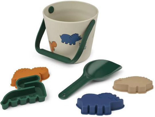 Liewood Σετ Παραλίας Σιλικόνη Gilma Dino Beach Set Dinosaurs Mist