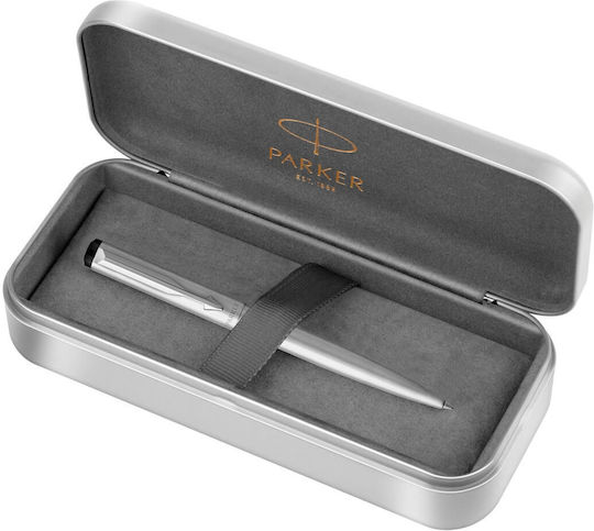 Parker Vector Pen Set Rollerball/Ballpoint Medium made of Steel Gray in a case
