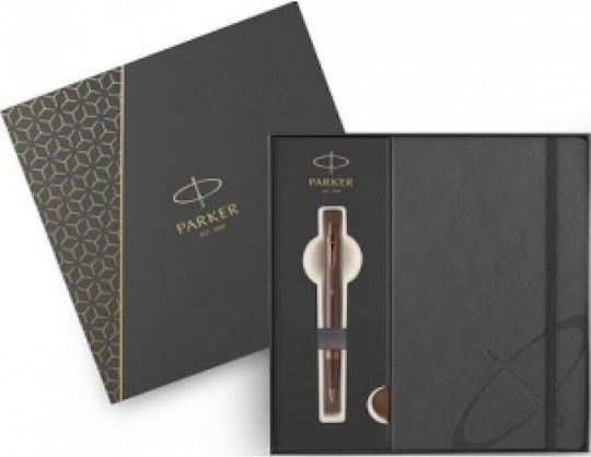 Parker Desk Set with Notebook and Pen IM Monochrome 2pcs
