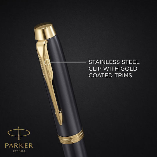 Parker IM Core Set Stilou Ballpoint Medium cu Peniță Medium Grey GT