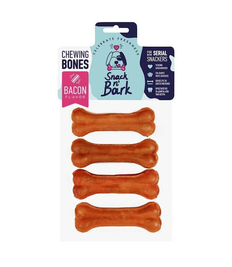 Snack n' Bark Bone Training for Dogs with Flavor Pork 10cm 4pcs