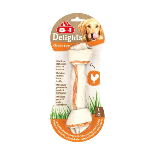 8in1 Delights Κόκκαλο Κόμπος για Σκύλους με Γεύση Κοτόπουλο Large 8εκ.