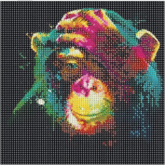 Mishbay 5d Diamond Painting Picture Monkey 30x40cm