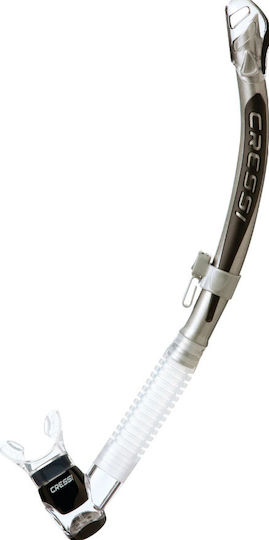 CressiSub Corfu Transparent Snorkel with Silicone Mouthpiece