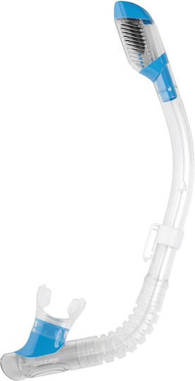 CressiSub Schnorchel Blau mit Silikonmundstück