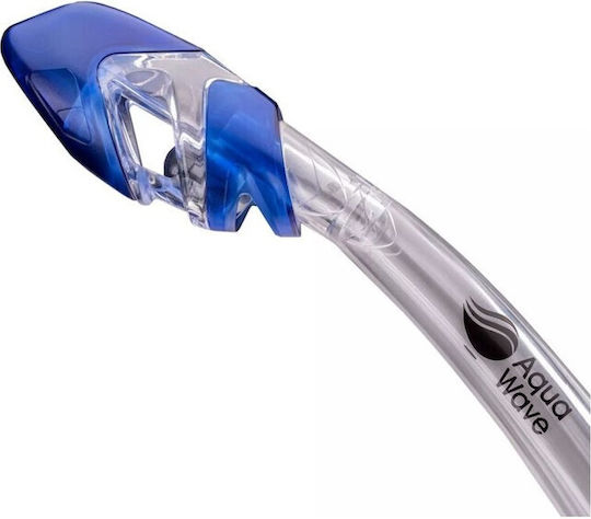 Aquawave Blue Snorkel with Silicone Mouthpiece
