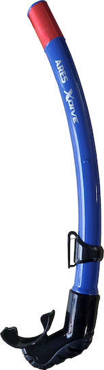 XDive Ares Blue Snorkel Blue with Silicone Mouthpiece