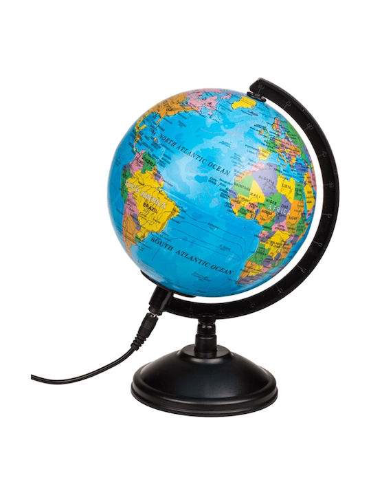 Best For Life Philosophy Illuminated World Globe with Diameter 15.5cm