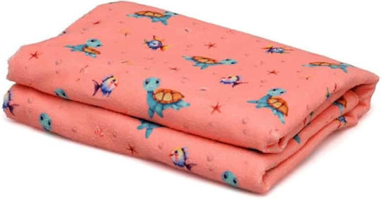 Kiokids Tortuga Παιδική Πετσέτα Θαλάσσης Ροζ 150x75εκ.
