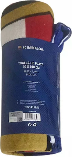 F.C. Barcelona Παιδική Πετσέτα Θαλάσσης Ποδόσφαιρο 140x70εκ.