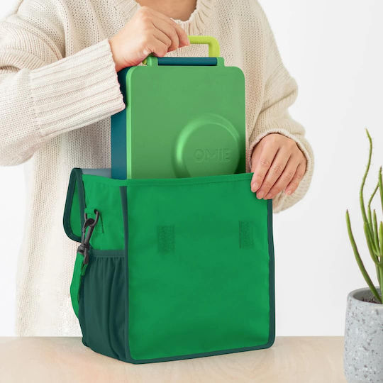 Omie School Insulated Hand Lunch Bag Green