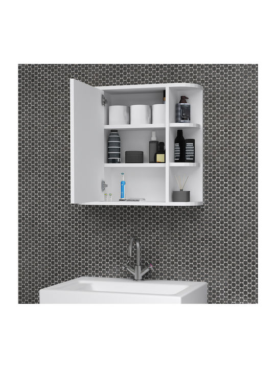Bathroom Mirror Diro Megapap White 65x17.5x60cm Package 1 Piece