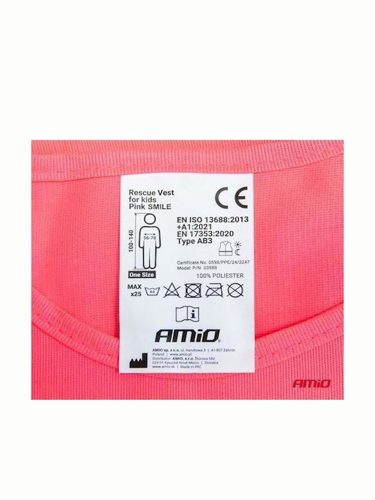 AMiO AMiO Sicherheitsweste mit reflektierenden Bändern Gelb