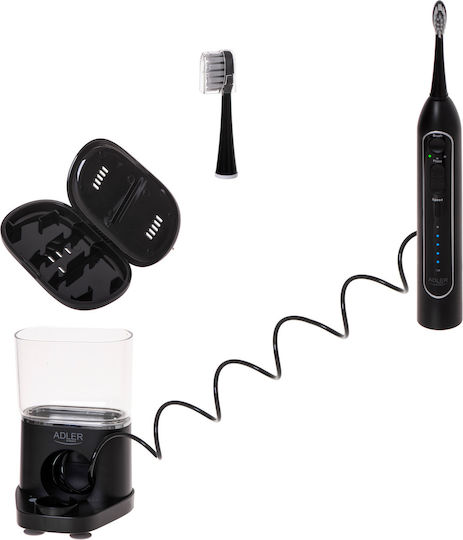 Adler Electric Toothbrush with Travel Case Black