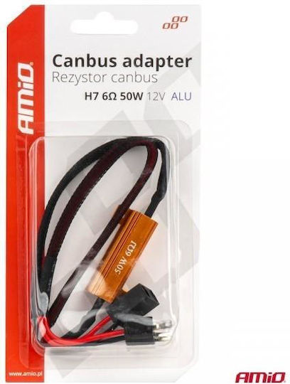 AMiO CAN bus Car Fault Indicator Canceller for Bulb H7 50W 12V 6ohm 1pcs